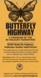 A packet of butterfly highway seeds