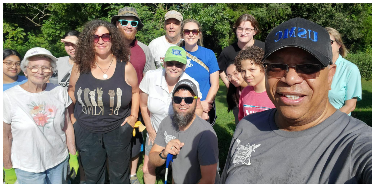 Dorton Park Cleanup, August 12. The Concord Wildlife Alliance in partnership with youth council volunteers cleaned up Dorton Park. 