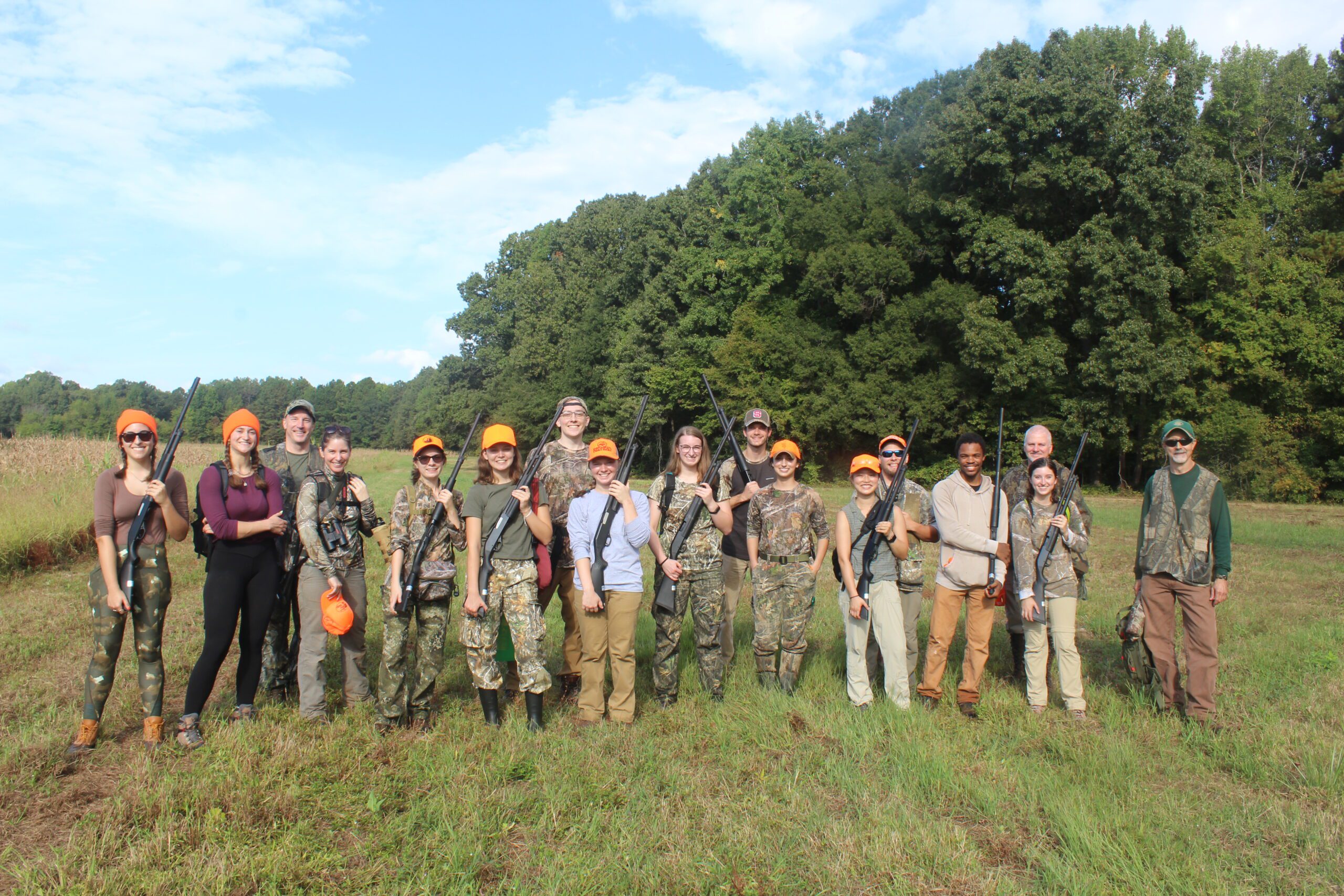 Students from North Carolina State University participate in NCWF's Academics Afield program. 