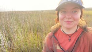 Bailey Kephart researches the habitat selection and circadian rhythm of black rails.