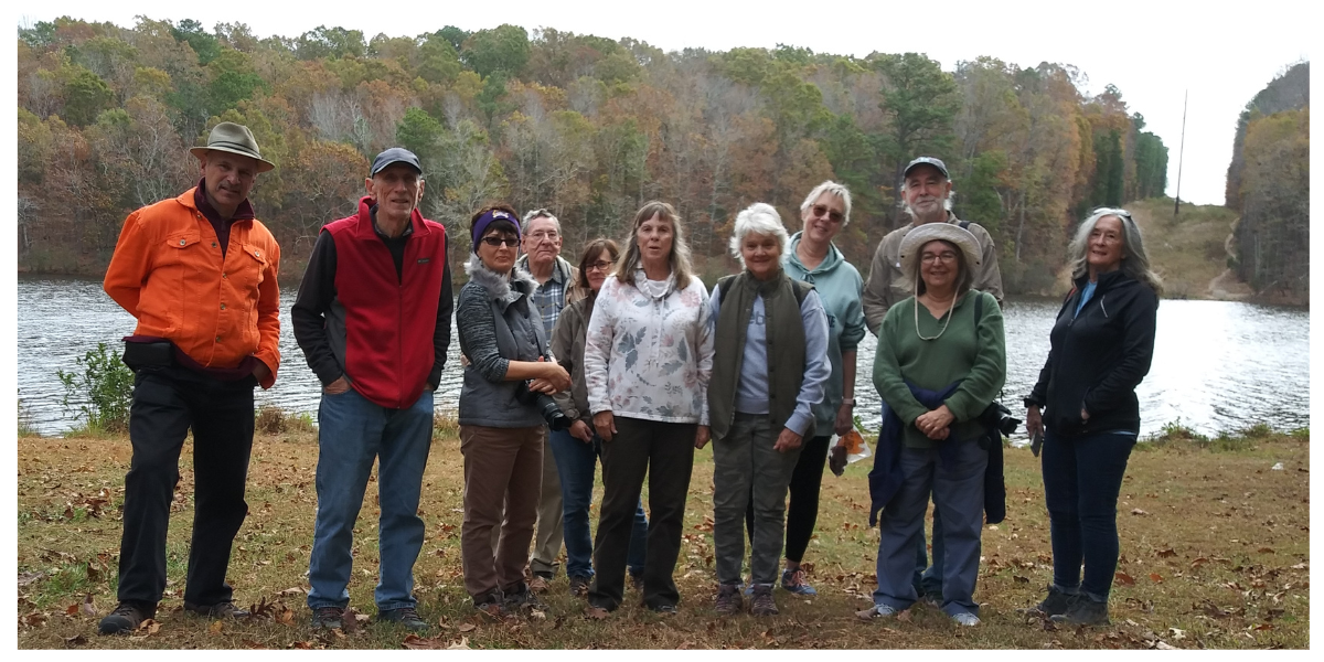 Nature Walk with the Neuse River Hawks, Nov 10. The Neuse River Hawks laced up their shoes and got together for a morning hike at the Wake Forest Reservoir to enjoy the changing leaves and fall blooming wildflowers. 