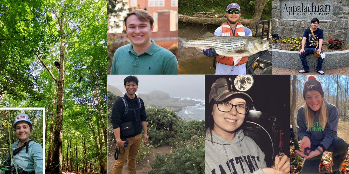 North Carolina Wildlife Federation's 2022 conservation scholarship winners.