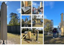 November 18, Chimney Swift Tower Installation at the Friends School of Wilmington: Staff and volunteers from NCWF, FSOW, and Audubon installed a 14’ Chimney Swift tower at the Longleaf Education Center at the Friends School of Wilmington. Project funding provided by Duke Energy and the Women’s Impact Network.