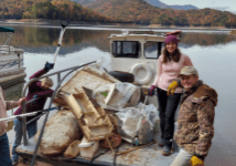 NCWF needs volunteers for the 5th annual Fontana Lake Shore Cleanup event held in western North Carolina, Nov. 4-6. 
