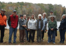 Nature Walk with the Neuse River Hawks, Nov 10. The Neuse River Hawks laced up their shoes and got together for a morning hike at the Wake Forest Reservoir to enjoy the changing leaves and fall blooming wildflowers. 