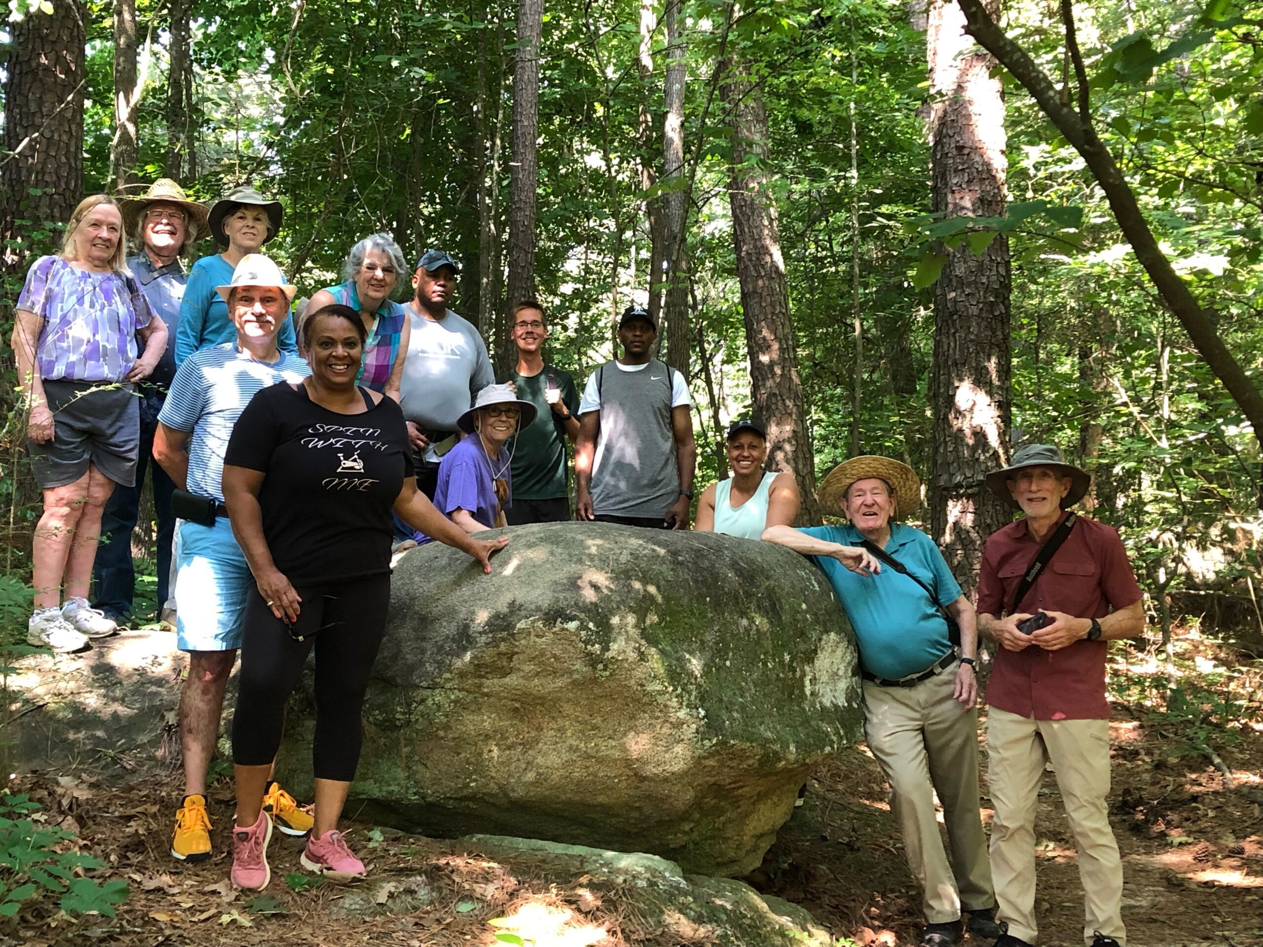 Neuse River Hawks chapter members took a nature walk at Dehart Botanical Gardens on June 22.